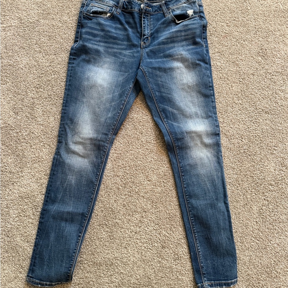 Daytrip Women's Skinny Jeans in Faded Blue